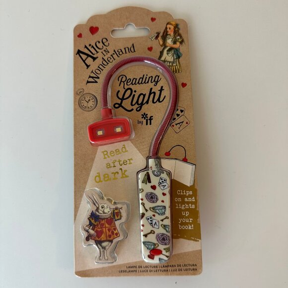 Alice In Wonderland Reading Light Clip On Light Book Lovers Reading Light by IF - Picture 1 of 2